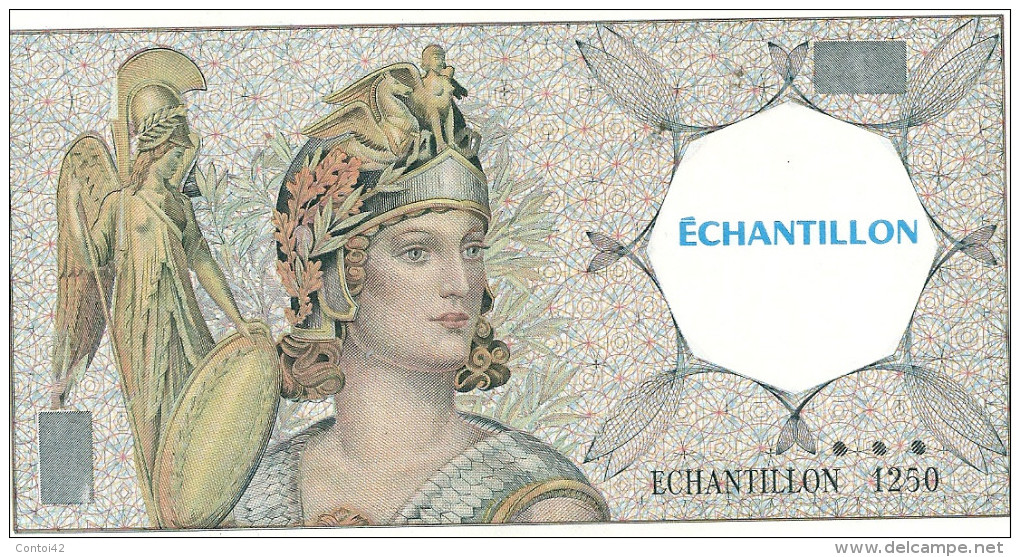 BILLET ECHANTILLON MINERVE MONNAIE - Ficción & Especímenes