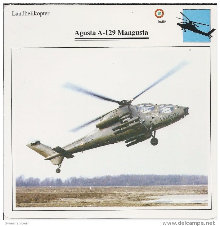Helikopter.- Augusta A.129 - Mangusta -. Italië. 2 Scans - Hélicoptères
