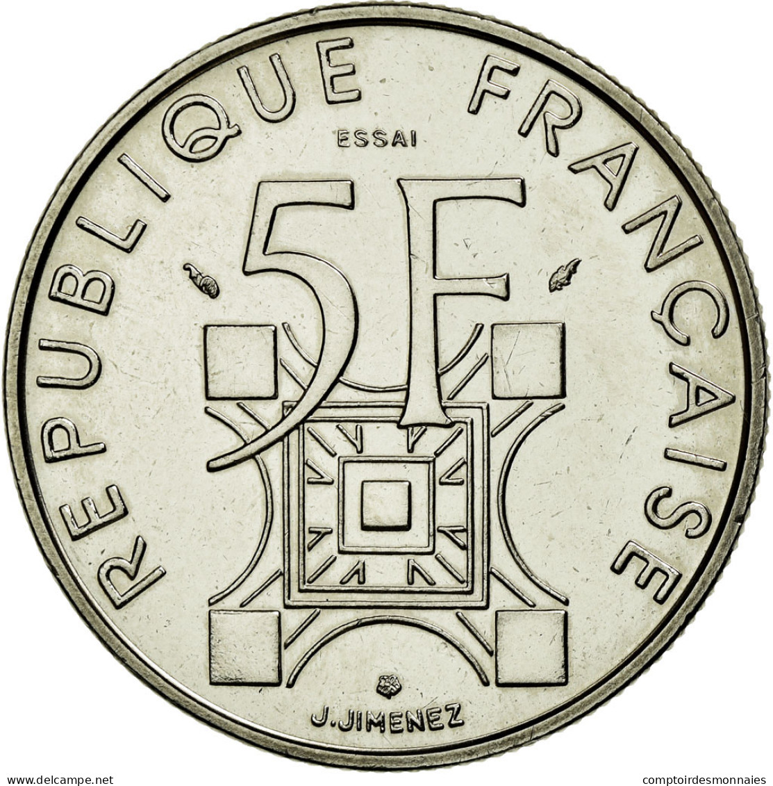 Monnaie, France, 5 Francs, 1989, SUP, Nickel, KM:E143, Gadoury:772 - J. 5 Francs