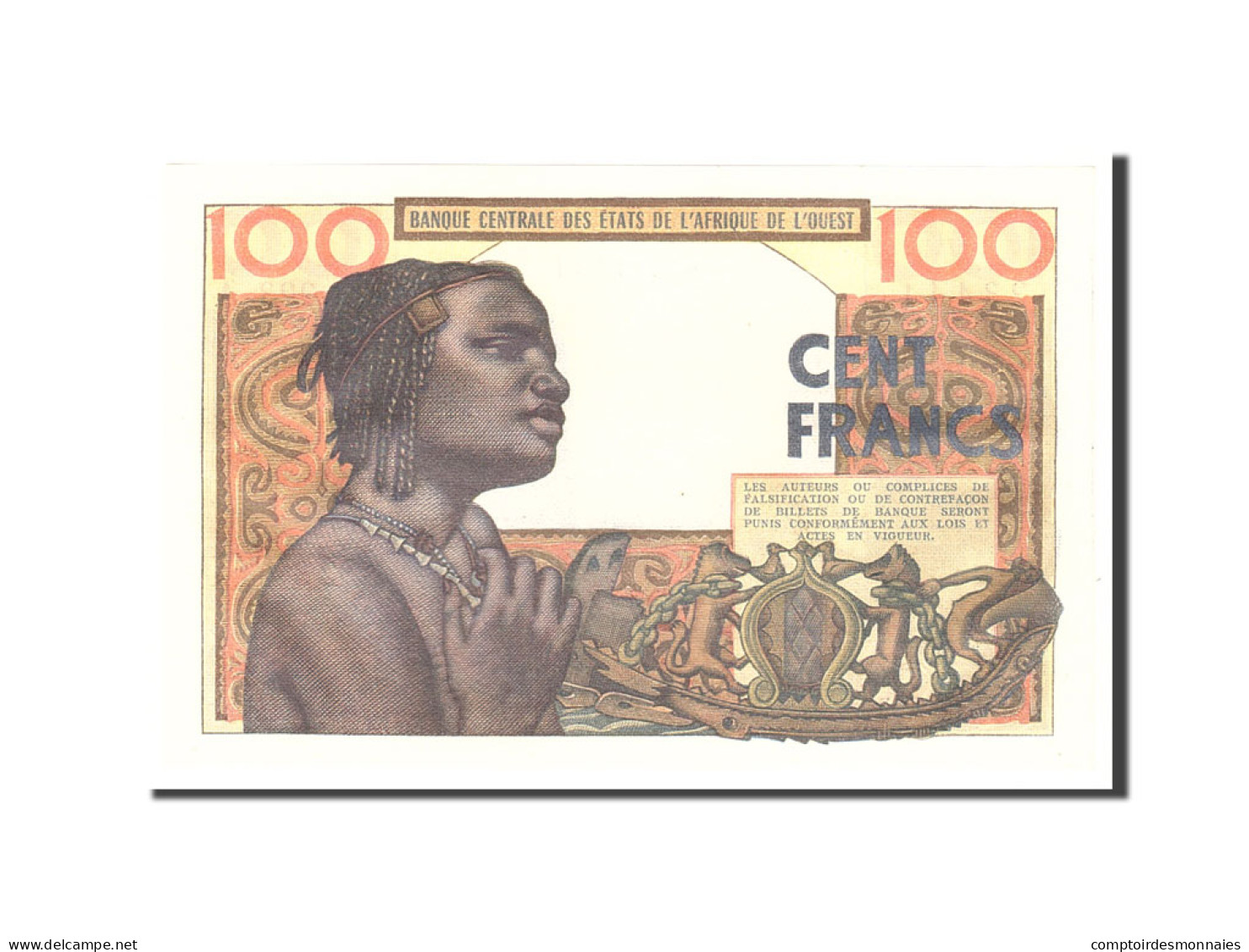 Billet, West African States, 100 Francs, 1965, 1965-03-02, KM:701Ke, NEUF - West African States