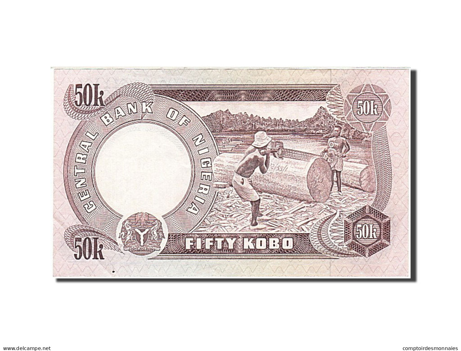 Billet, Nigéria, 50 Kobo, 1973-1977, Undated ( 1973-1978), KM:14g, SUP+ - Nigeria