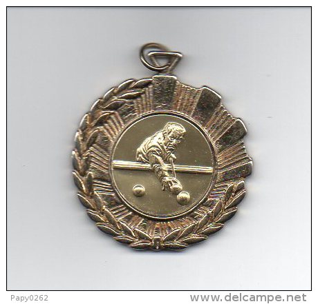 882 I ) Belle Medaille  Billard - 45mm - 22grs Environ - Billares