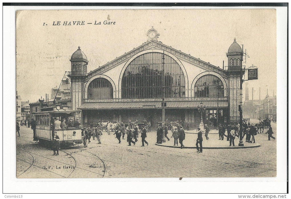 76 LE HAVRE LA GARE ANIMATION TRAMWAY - Stazioni