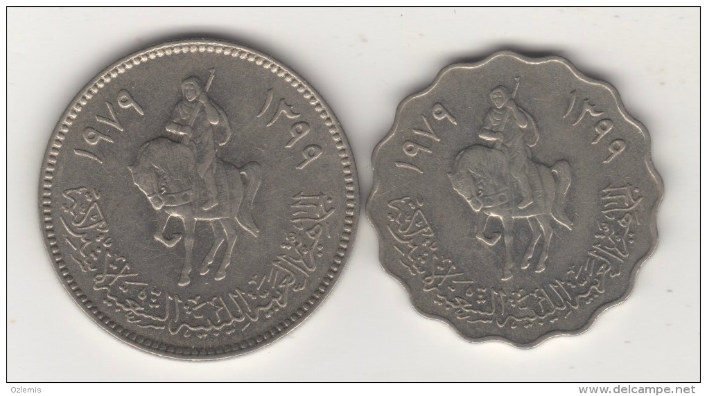 LIBYA 1979 50 AND 100 DIRHAMS -HORSE MAN !!!!!!! - Libye