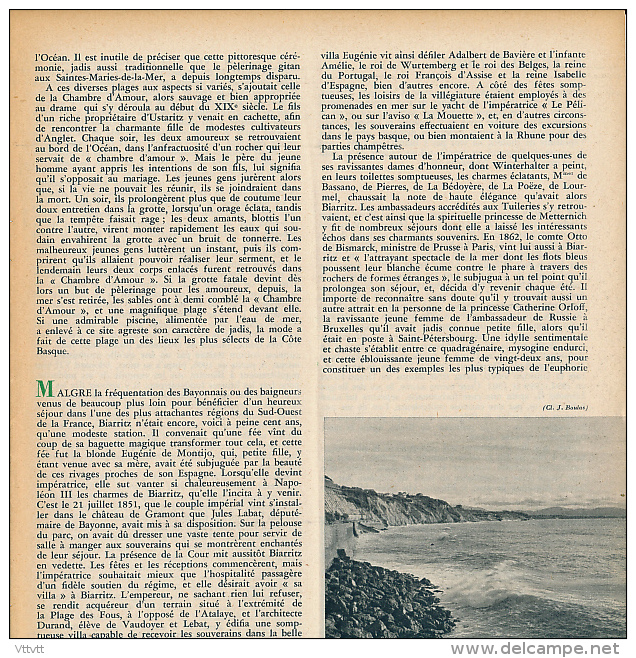 1962 : Document, BIARRITZ (6 Pages Illustrées) Port Des Pêcheurs, Plage Des Fous, Côte Des Basques, Plage... - Sin Clasificación