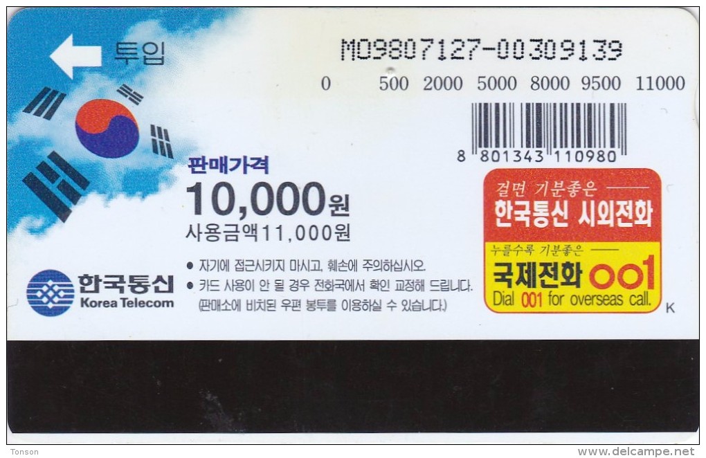 Korea, MO9807127, Dogs, Puppy, 2 Scans. - Corée Du Sud
