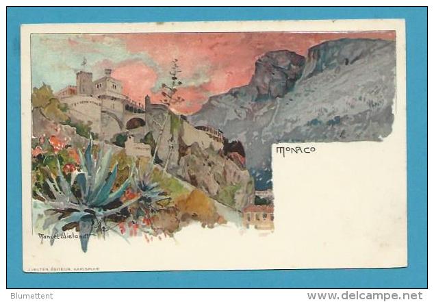 CPA Litho Gruss Souvenir De MONACO - Sonstige & Ohne Zuordnung