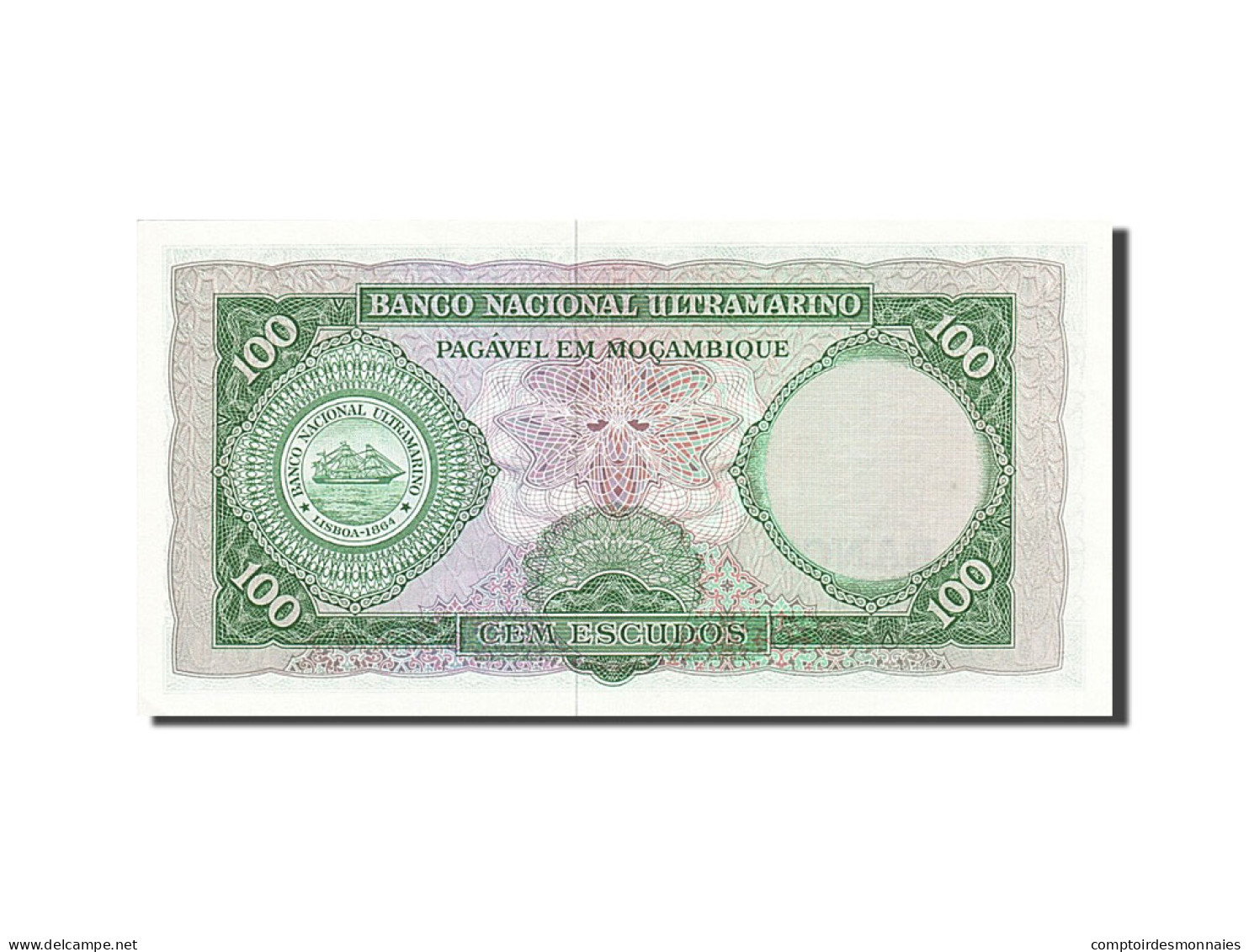 Billet, Mozambique, 100 Escudos, 1961, 1961-03-27, KM:109a, SPL - Mozambique