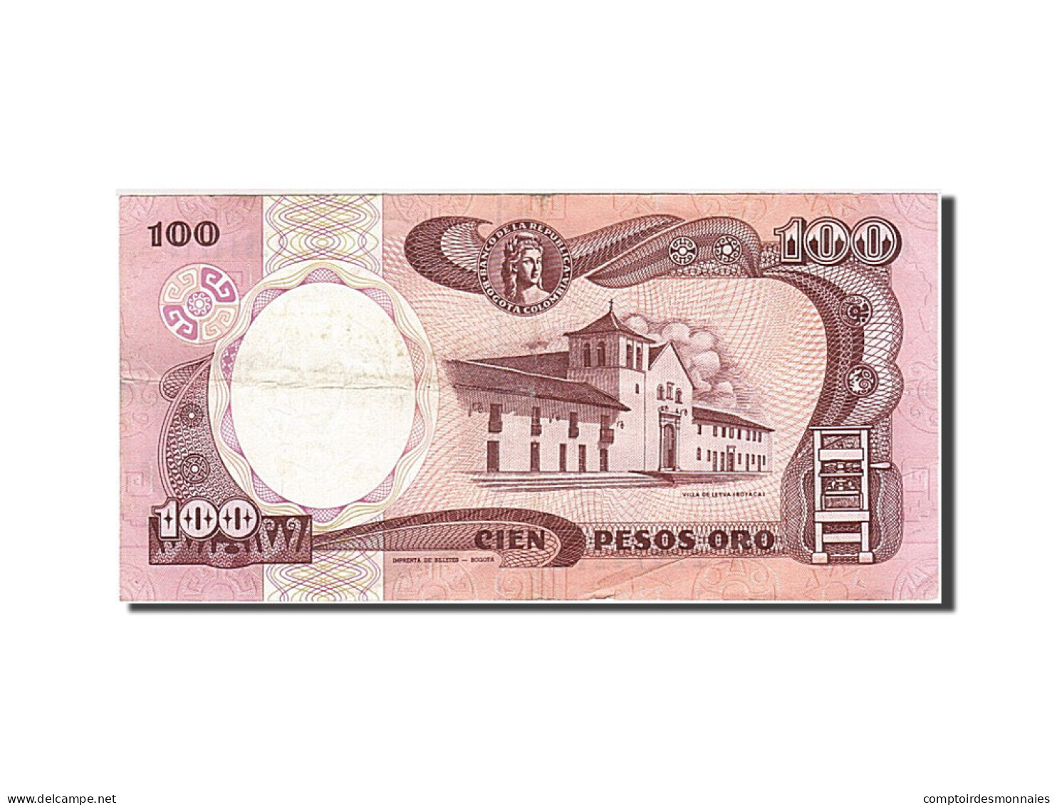 Billet, Colombie, 100 Pesos Oro, 1983-1991, 1990-01-01, KM:426e, TTB - Kolumbien