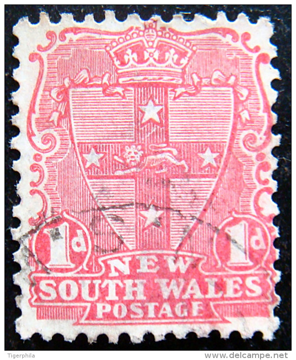 NEW SOUTH WALES 1905 1d Seal USED Watermark : Crown & Single Lined A - Usados