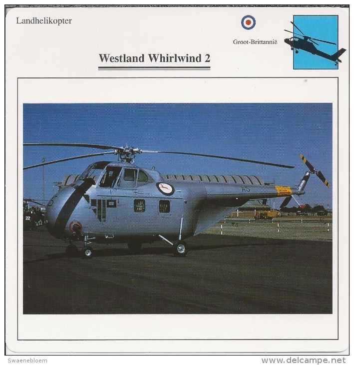 Helikopter.- Westland Whirlwind 2 - Groot-Brittannië. Engeland. 2 Scans - Hubschrauber