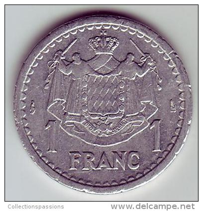 - MONACO - Louis II Prince De Monaco - 1 Franc - - 1922-1949 Louis II