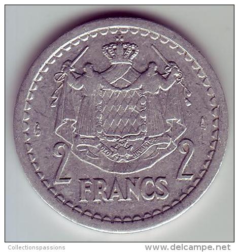 - MONACO - Louis II Prince De Monaco - 2 Francs - - 1922-1949 Louis II