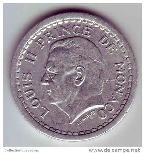 - MONACO - Louis II Prince De Monaco - 2 Francs - - 1922-1949 Louis II