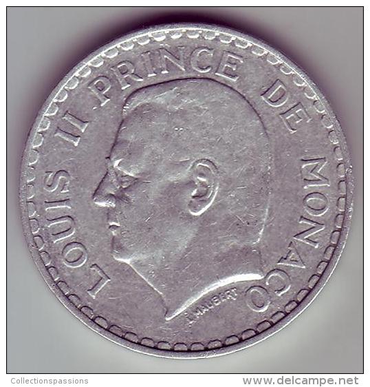- MONACO - Louis II Prince De Monaco - 5 Francs. 1945 - - 1922-1949 Louis II.