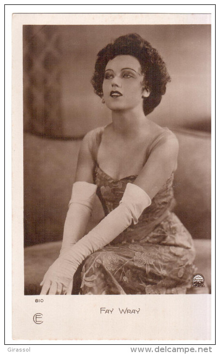 CPA FAY WRAY ACTRICE AMERICAINE D ORIGINE CANADIENNE CINEMA MUET 1920 30 GOLDWYN MAYER - Actores