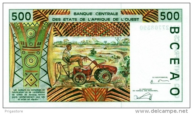 West African States - Afrique De L´ouest Burkina Faso 2002 Billet 500 Francs Pick 310 M Neuf 1er Choix UNC - Burkina Faso