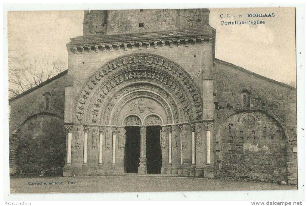 Morlaas   (64.Pyrénées-Atlantiques) Portail De L´Eglise - Morlaas