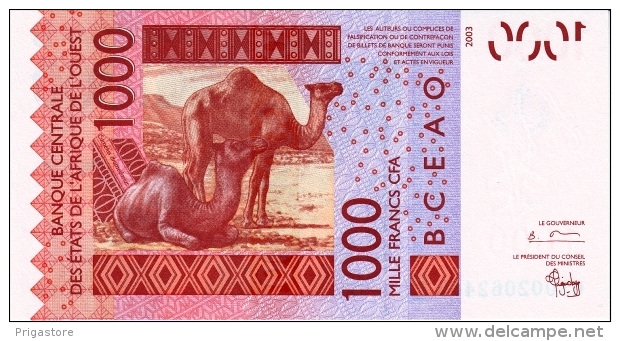 West African States - Afrique De L´ouest Bénin 2003 Billet 1000 Francs Pick 215 A Neuf 1er Choix UNC - Benin