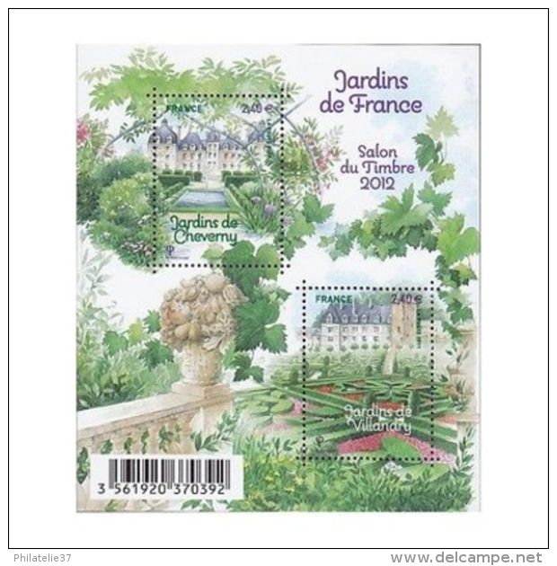 France Feuillet N°4580 Jardins De France. Les Jardins De Cheverny Et De Villandr - Other & Unclassified