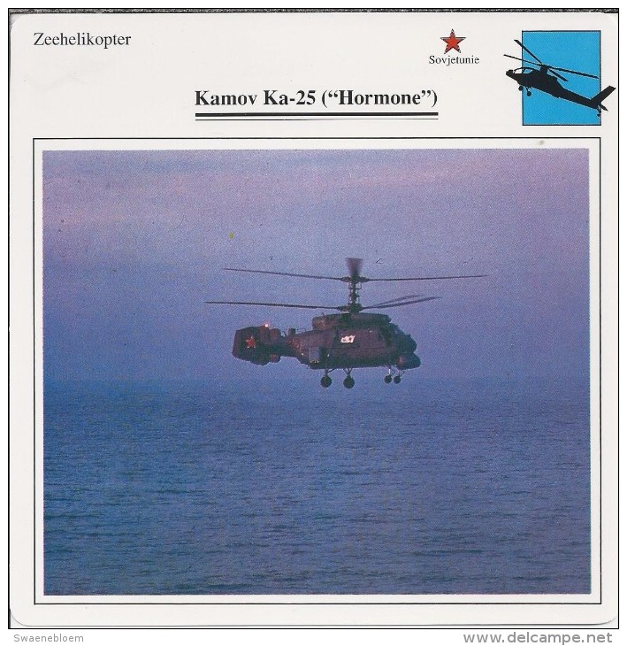 Helikopter.- Helicopter - Kamov Ka-25 - Hormone - U.S.S,R,. Sovjet-Unie. 2 Scans - Elicotteri