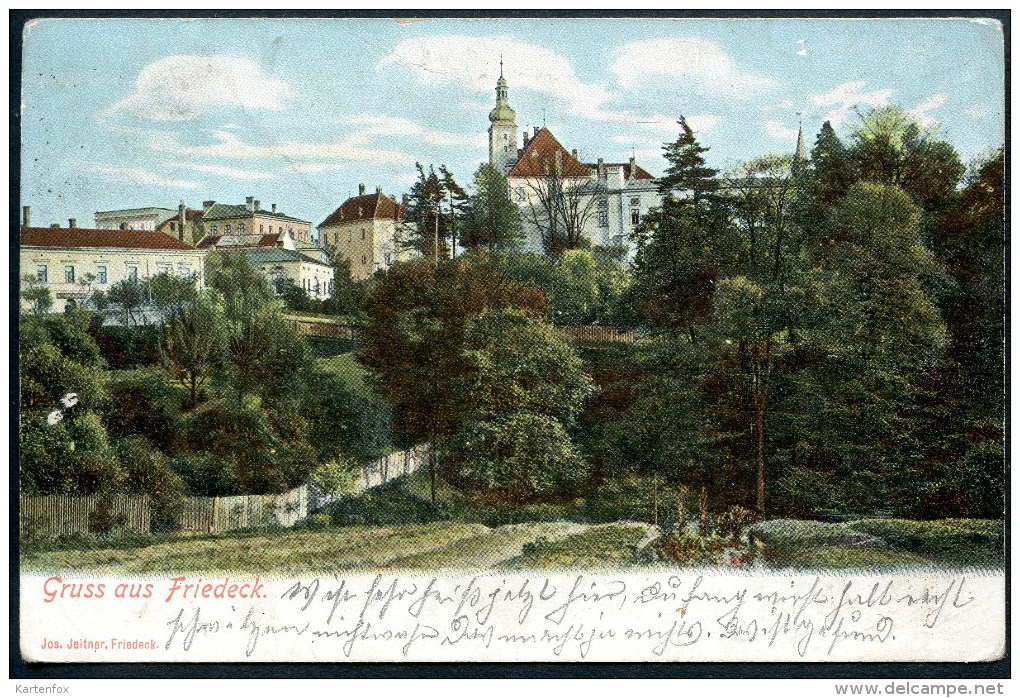 Friedeck, GRUSS Aus, Frydek, Mistek, 29.6. 1909, Moravskoslezský Kraj - Tsjechië