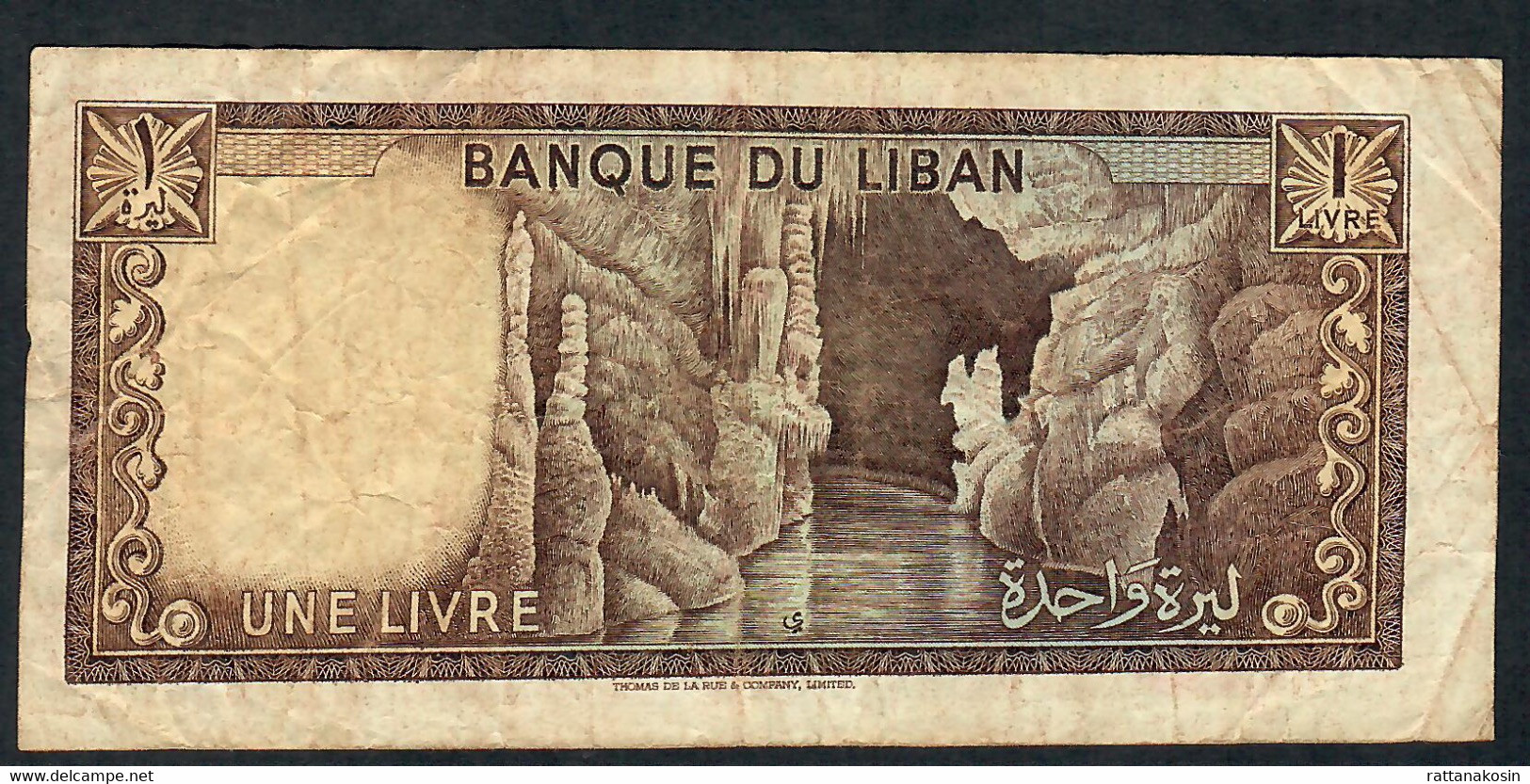 LEBANON  P61c  1  LIVRE   1980   FINE - Liban