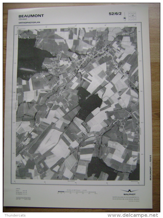 GRAND PHOTO VUE AERIENNE 66 Cm X 48 Cm De 1985 BEAUMONT STREE - Cartes Topographiques