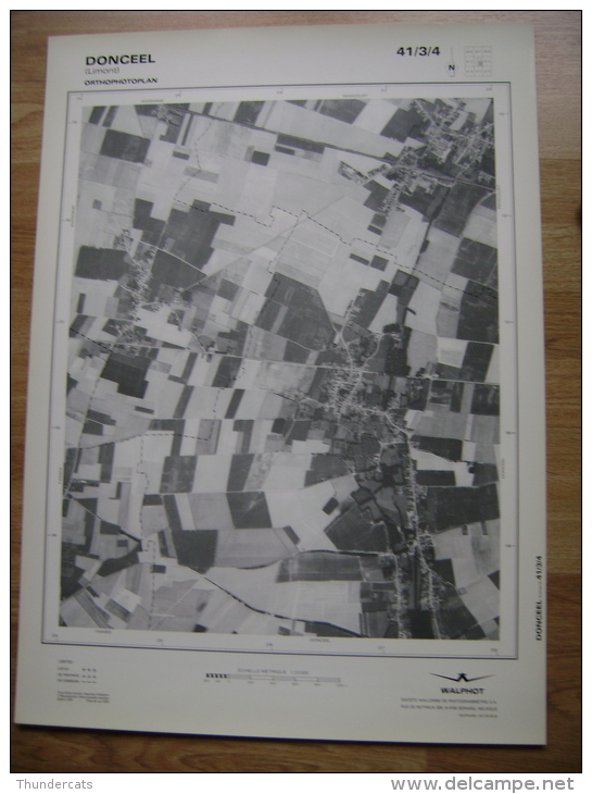 GRAND PHOTO VUE AERIENNE 66 Cm X 48 Cm De 1979  DONCEEL LIMONT - Cartes Topographiques