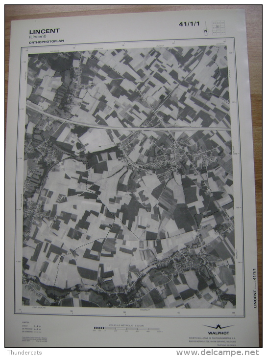 GRAND PHOTO VUE AERIENNE 66 Cm X 48 Cm De 1979  LINCENT LINCENT - Cartes Topographiques