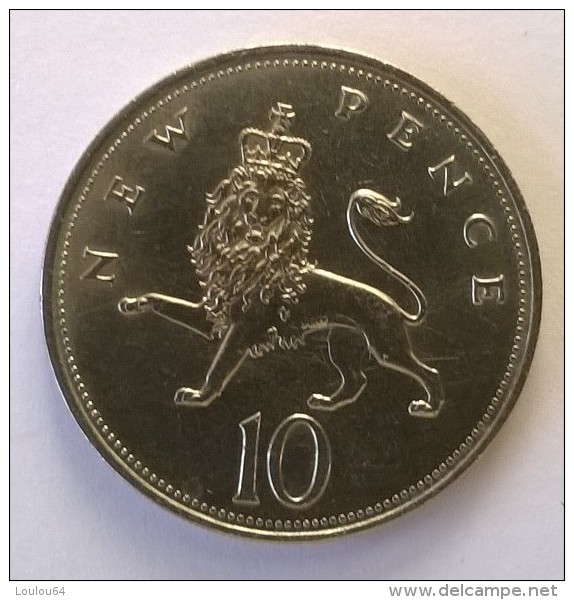 Monnaie - Grande-Bretagne - 10 Pence 1968 - - Other & Unclassified