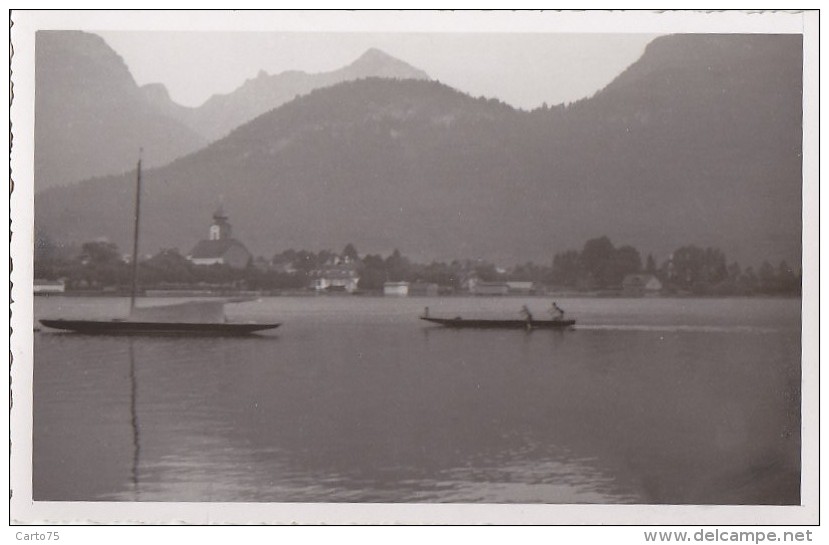 Autriche - Carte-Photo - Hallstatt - Lac - Ravitaillement Par Barques - Hallstatt