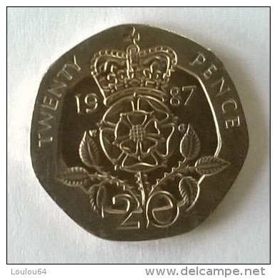 Monnaie - Grande-Bretagne - 20 Pence 1987 - - 20 Pence