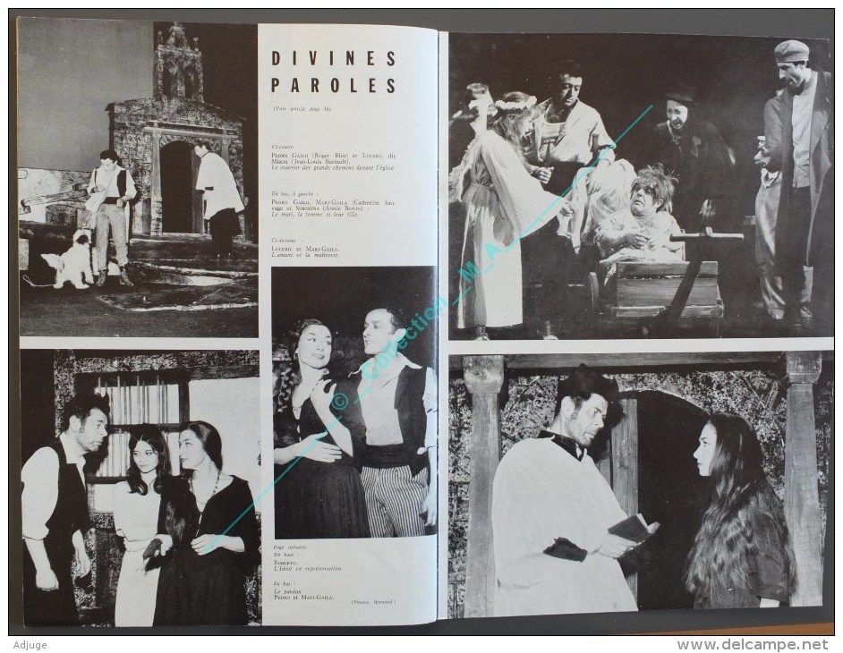 Revue L'Avant-Scène THEATRE N°292 _1963_ "Lumières De Bohême" Georges Wilson, Lucien Raimbourg, Arlette Schreiber, Roger - Franse Schrijvers