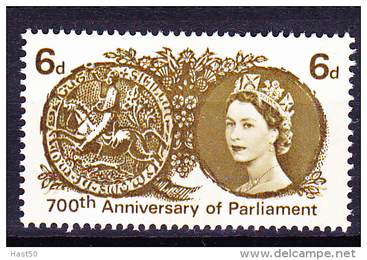 Großbritannien Great Britain Grande-Bretagne - Parlament (Mi.Nr. 386y) 1965 - Postfrisch MNH - Unused Stamps