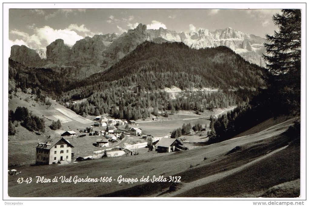 I3766 Plan Di Val Gardena (Bolzano) - Grodental - Gruppo Del Sella - Panorama / Viaggiata 1956 - Other & Unclassified