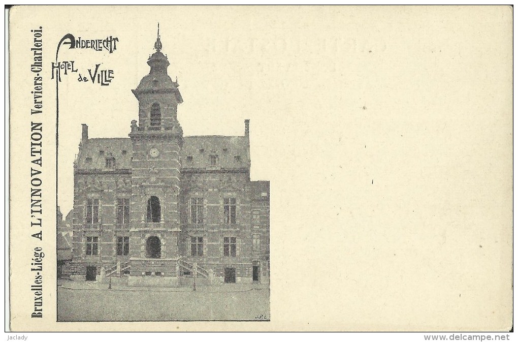 Anderlecht -- 2 Cartes Hôtel De Ville -- Et Maison Communale.    (2 Scans) - Anderlecht