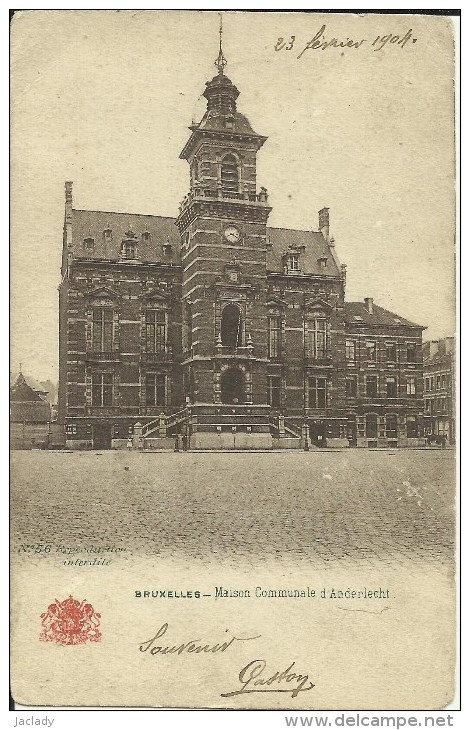 Anderlecht -- 2 Cartes Hôtel De Ville -- Et Maison Communale.    (2 Scans) - Anderlecht