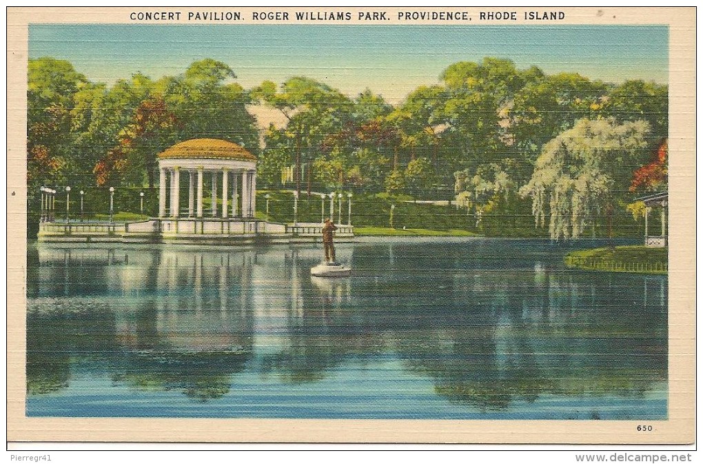 3-CPA-1939-USA-RHODE ISLAND-PROVIDENCE-The BOAT HOUSE.CONCERT PAV-COTTAGE-ROGER WILLIAMS PARK-TBE - Providence