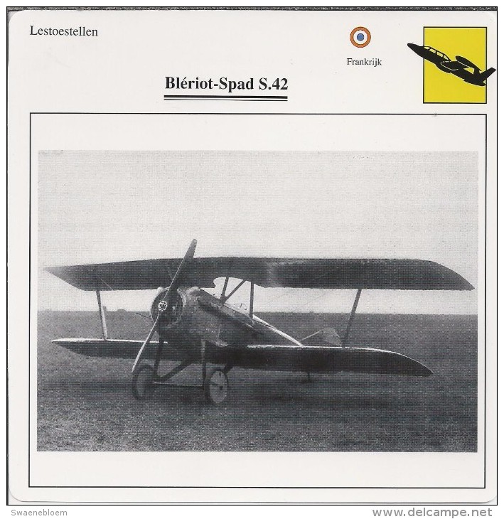 Vliegtuigen.- Lesvliegtuig. Lestoestel. Blériot-Spad S.42 - 2 Scans - Andere & Zonder Classificatie