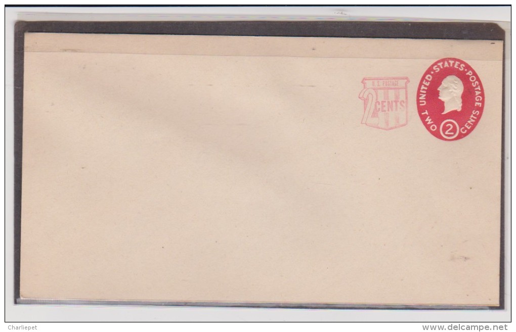 US Scott # U540 Embossed Stamped Envelope Stationery, 1958 2+2-cent Stamp On Envelope - 1941-60