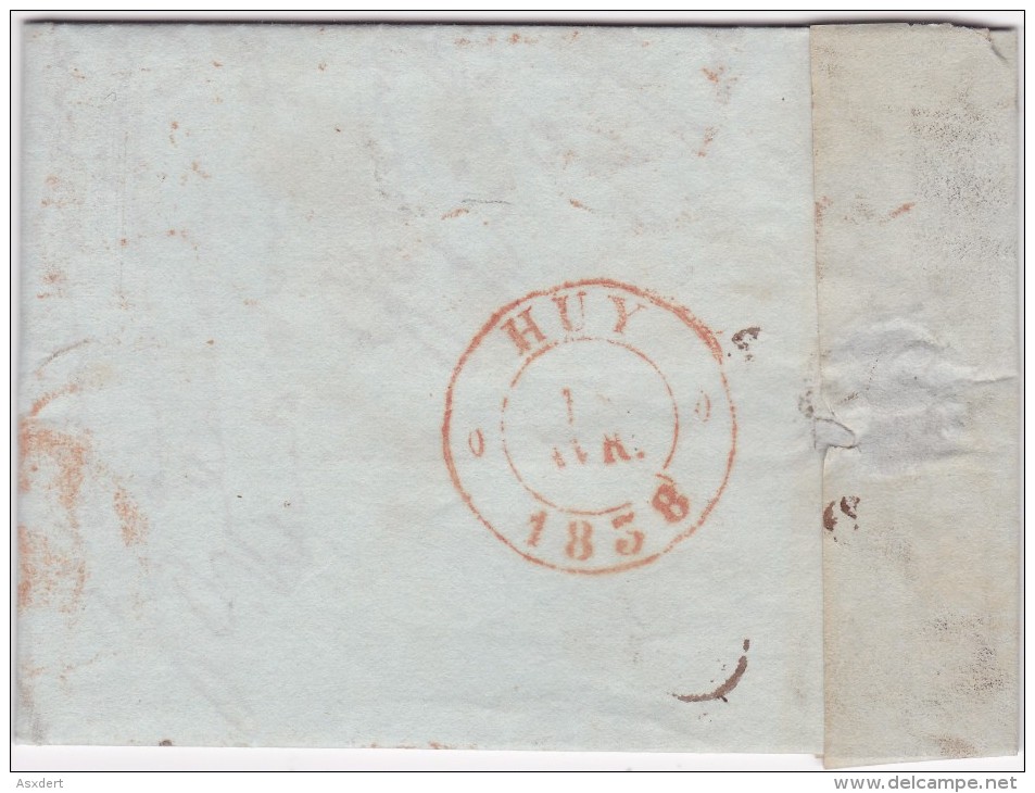 Voorloper - Précurseur / Presée - Liège 1838 Vers Huy-Avocat Heptia - 2 Scans - 1830-1849 (Belgique Indépendante)