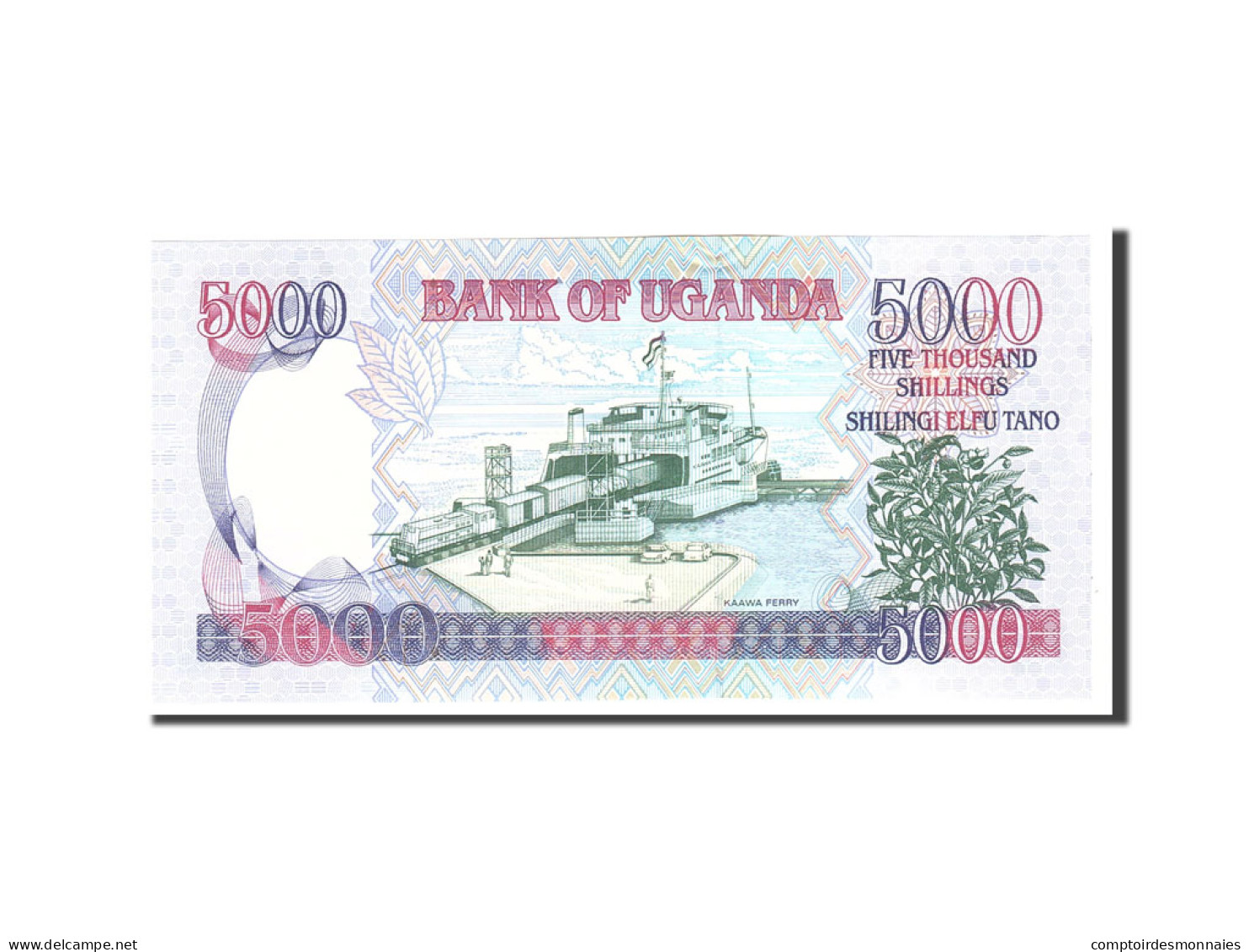 Billet, Uganda, 5000 Shillings, 1993, Undated, KM:37a, NEUF - Ouganda