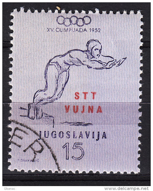 Italy Yugoslavia Trieste Zone B, Olympic Games 1952 Mi#72 Sassone#58 Used - Usati