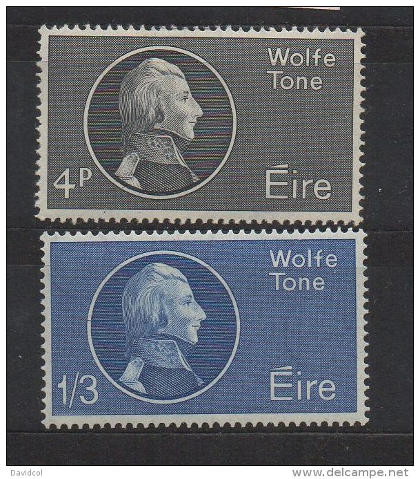 P483.-. IRELAND / IRLANDA .-. 1964 - SC #: 192-193 - MNH - WOLFE TONE  . SCV: US$ 6.00 - Ungebraucht