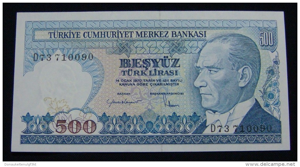 TURKEY 500 LIRA 1984, UNC. PICK-195 - Turkey