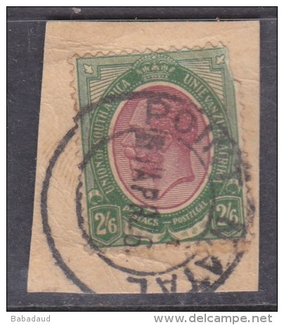 South Africa George V, 2/6 On Fragment POINT NATAL C,d,s, - Gebruikt