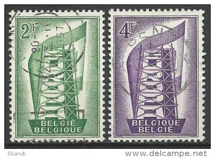 BELGIEN 1956 Mi-Nr. 1043/44 O Used - CEPT - 1956