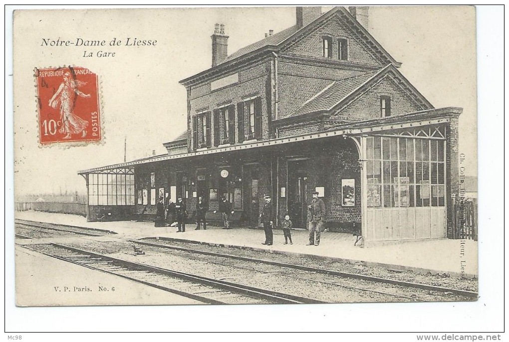 631602-02- NOTRE DAME DE LIESSE La Gare - Aniumée - Autres & Non Classés