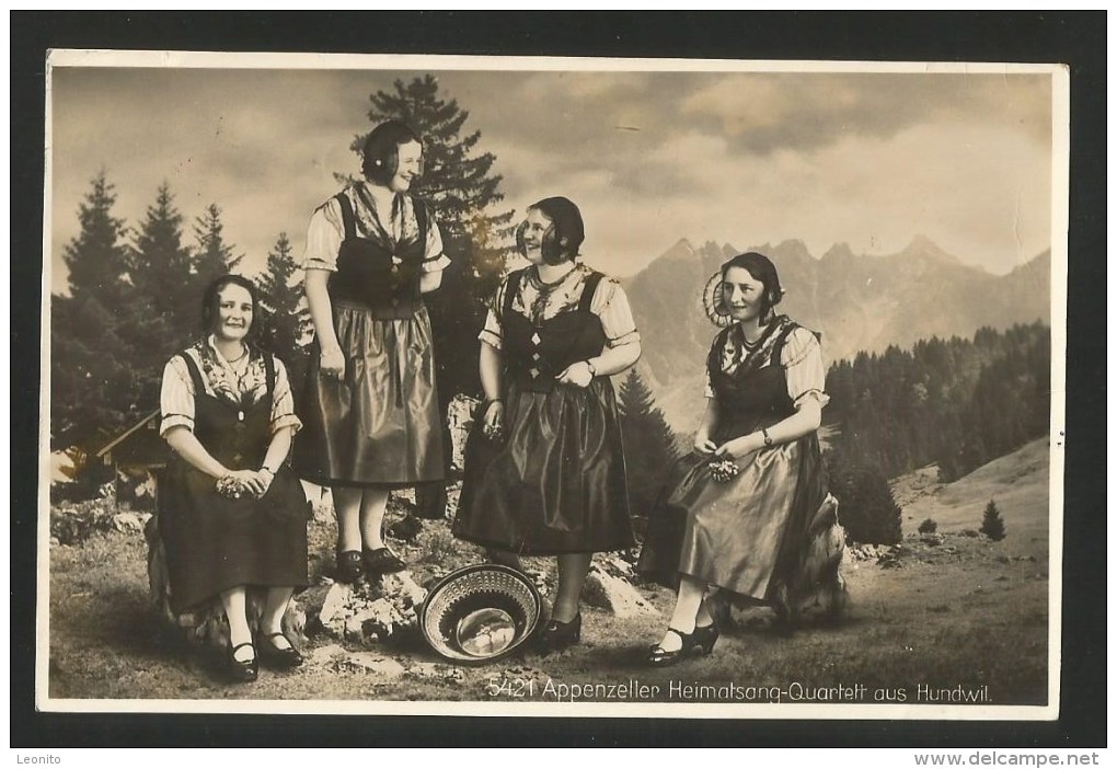 HERISAU AR Hinterland Appenzeller HEIMATSANG QUARTETT Ca. 1920 - Herisau